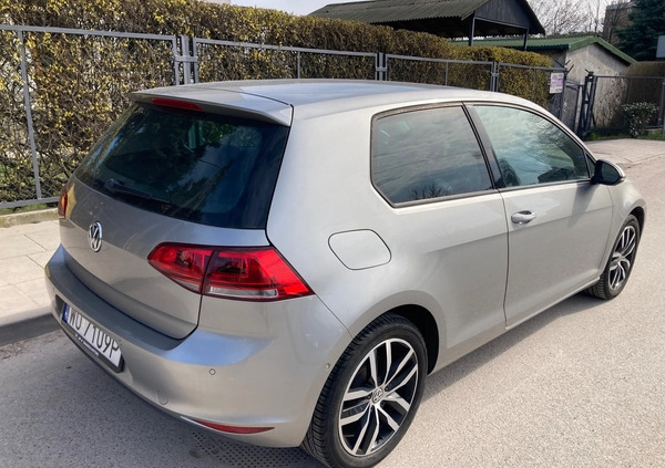 Volkswagen Golf cena 49000 przebieg: 85000, rok produkcji 2013 z Warszawa małe 22